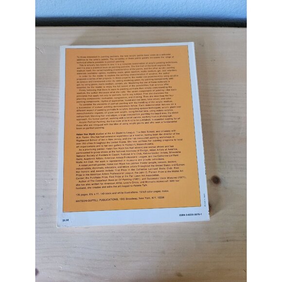 Vtg Acrylic Portrait Painting Softcover Book By Helen Van Wyk Made/Printed Japan - Picture 9 of 12